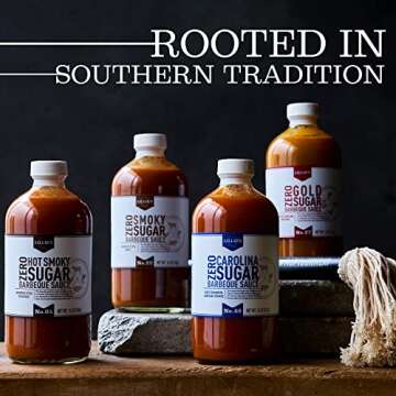 Lillie's Q - Zero Sugar Gold BBQ Sauce, 3-Pack, Gourmet Mustard Sauce