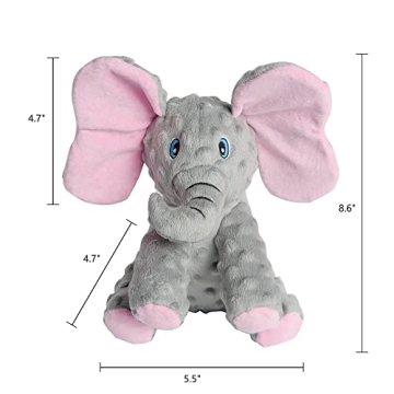 DODODOLA Dog Toy: Squeaky Elephant for Dogs