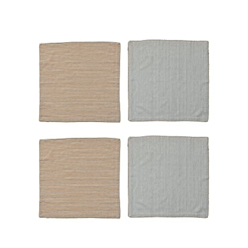 Stylish Cotton Napkin Set with Scalloped Edges