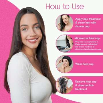 Tifara Deep Conditioning Heat Cap for Spa Care at Home