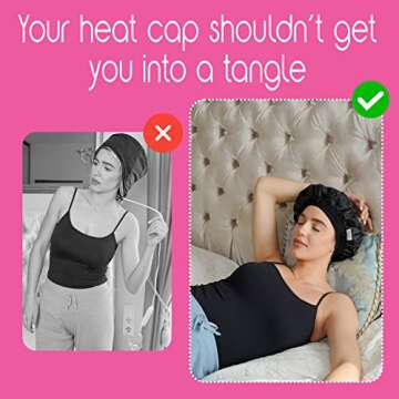 Tifara Deep Conditioning Heat Cap for Spa Care at Home