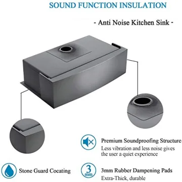 Durable Hotis Black Farmhouse Sink - Elegant Kitchen Upgrade