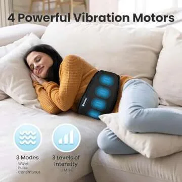 COMFIER Cordless Heating Pad for Back Pain Relief,Lower Back Massaager with Heat, Heat Pads for Back,Cramps,Lumbar,Abdominal,Leg, Arthritic Pain, Gifts for Mom Dad