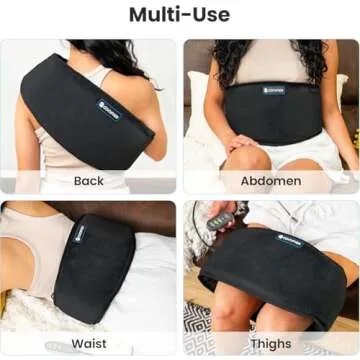 COMFIER Cordless Heating Pad for Back Pain Relief,Lower Back Massaager with Heat, Heat Pads for Back,Cramps,Lumbar,Abdominal,Leg, Arthritic Pain, Gifts for Mom Dad