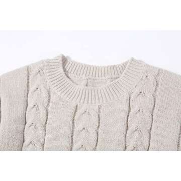 Women's Winter Chunky Knit Skirt and Sweater Set