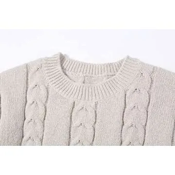 Women's Winter Chunky Knit Skirt and Sweater Set