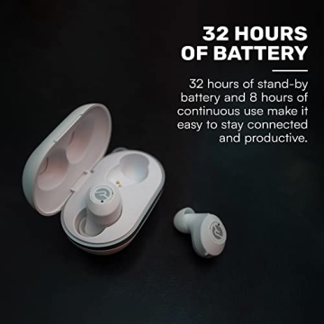 Raycon Everyday Bluetooth Wireless Earbuds (2023 Edition) with Microphone- Stereo Sound in-Ear Bluetooth Headset True Wireless Earbuds 32 Hours Playtime (Matte Black)