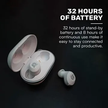Raycon Everyday Bluetooth Wireless Earbuds (2023 Edition) with Microphone- Stereo Sound in-Ear Bluetooth Headset True Wireless Earbuds 32 Hours Playtime (Matte Black)