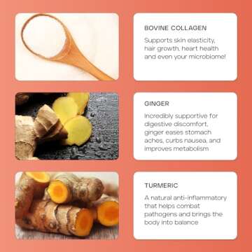 Kroma Premium Chicken Bone Broth, Dairy & Gluten Free Powder Mix with Collagen, Protein, Turmeric, G...