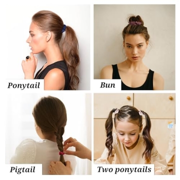 Luxe Silk Scrunchies 24 Pcs - Gentle No-Snag Hair Ties