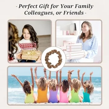 Luxe Silk Scrunchies 24 Pcs - Gentle No-Snag Hair Ties