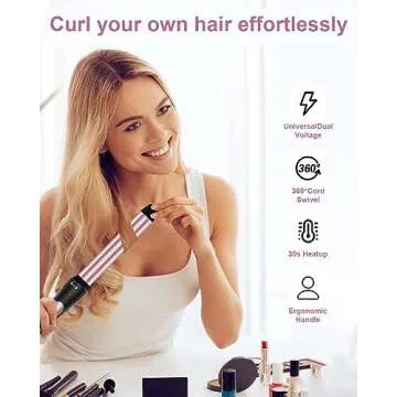 Versatile 6 in 1 Curling Iron Set for All Styles