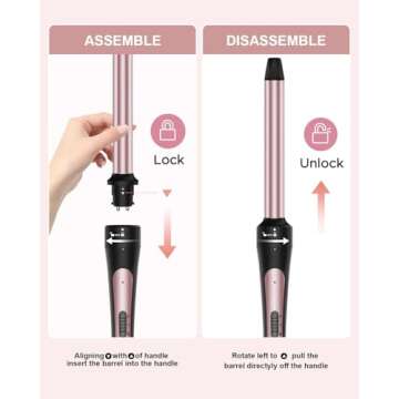 Versatile 6 in 1 Curling Iron Set for All Styles