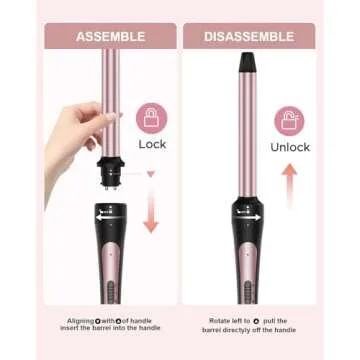Versatile 6 in 1 Curling Iron Set for All Styles