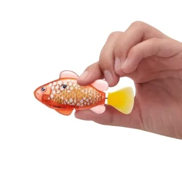 Robo Alive Robo Fish Robotic Swimming Fish (Pink + Golden) by ZURU Water Activated, Changes Color, Comes with Batteries, Amazon Exclusive (2 Pack) Series 3