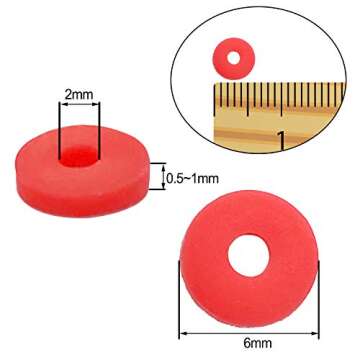 COIRIS 3400 Pcs Speckled Heishi Beads Polymer Clay Spacer 6mm Disk Flat Beads for Surfer Chocker Necklace Bracelet Earrings Jewelry Making(RT-B10Mix)