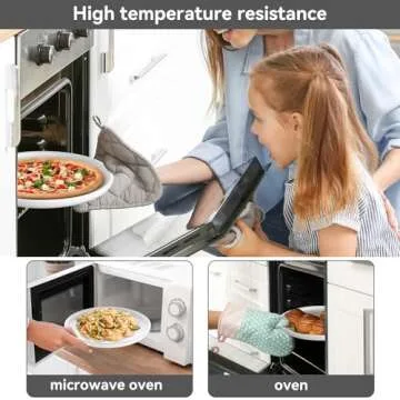 Sanyannis Ceramic Dinner Plates Set of 4 – 8 Inch Dishwasher Safe