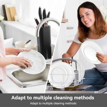 sanyannis Ceramic Dinner Plates Set of 4,8 Inch Matte Plates Set for Kitchen,Dessert,Salad,Appetizer, Small Dinner Plates, Microwave & Dishwasher Safe,White Classic Dinnerware Dishes Set