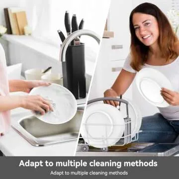 Sanyannis Ceramic Dinner Plates Set of 4 – 8 Inch Dishwasher Safe