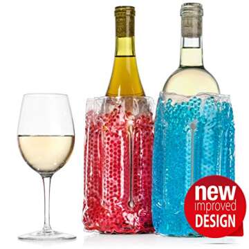 Keep Wine Cold with Typhon East Chiller Sleeves - 2 Pack