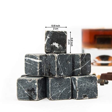 Premium Marble Whiskey Stones Gift Set for Enthusiasts