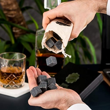 Premium Marble Whiskey Stones Gift Set for Enthusiasts