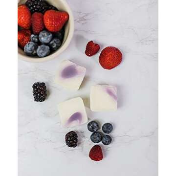 Swan Creek Mountain Berry Parfait 5.25oz Drizzle Melts 4-Pack | Soy Wax Melts Herbal Fragrance for The Home | Fruity Scented Break Apart Soybean Wax | Made in The USA