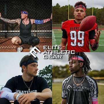 Elite Athletic Gear Unisex Headband/Sweatband. Multiple Designs! Sports, Fitness, Working Out, Yoga. (GOLD)
