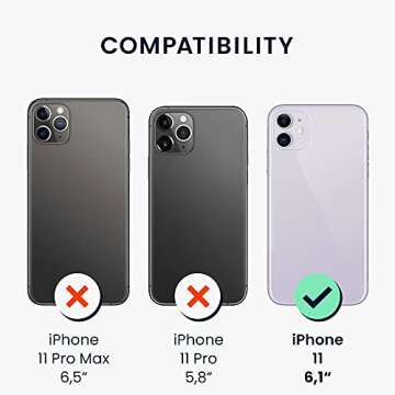 kwmobile Case Compatible with Apple iPhone 11 Case - TPU Silicone Phone Cover with Soft Finish - Dark Slate