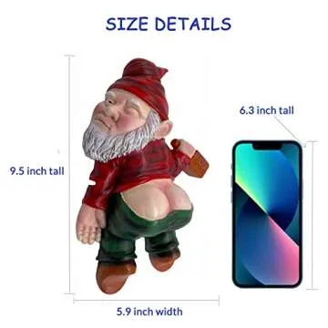 MINICAR Drunken Gnomes Lying On The Ground, Funny Dwarf Sculptures Yard Lawn Decorations, Gag Gifts Home Office Garden Decor