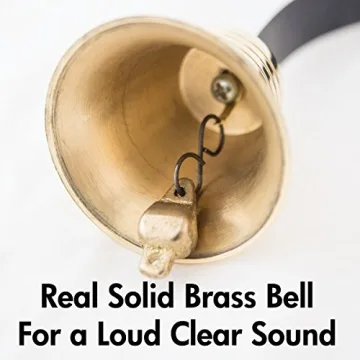 Solid Brass Shopkeeper's Bell Loud Clear Door Chime