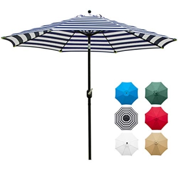 Sunnyglade 9' Patio Umbrella for Stylish Garden Shade and Comfort
