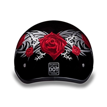 Daytona Half Skull Cap Motorcycle Helmet - DOT Approved