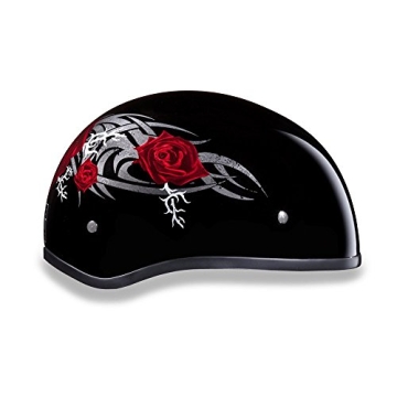 Daytona Half Skull Cap Motorcycle Helmet - DOT Approved