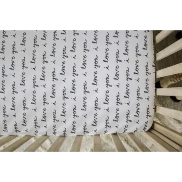 Soft OEKO-TEX Fitted Crib Sheets for Baby - Black & White Set