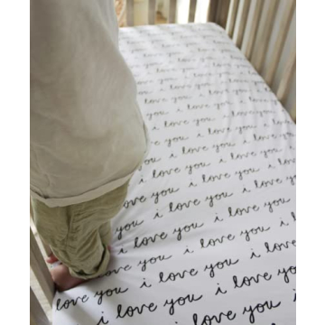 Soft OEKO-TEX Fitted Crib Sheets for Baby - Black & White Set