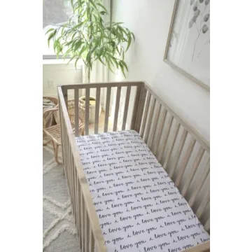 Soft OEKO-TEX Fitted Crib Sheets for Baby - Black & White Set