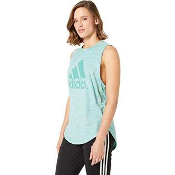 adidas Winners ID Muscle Tank True Green/White SM