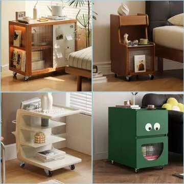 HOWDIA 1-inch Rubber Caster Wheels for Smooth Mobility