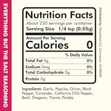 Flavor God No Salt Seasoning - Healthy Taste Enhancer