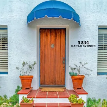 6 Inch Metal House Numbers for Stylish Address Markers