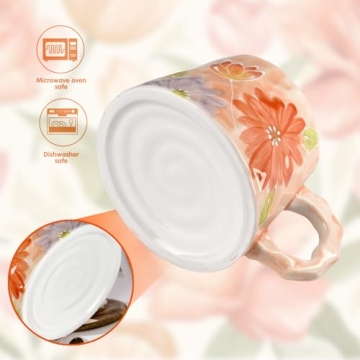 Buketou 13oz Hand-Painted Ceramic Mug - Perfect Gift