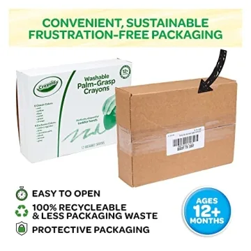 Crayola Egg Crayons, Jumbo and Washable Toddler Art