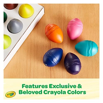 Crayola Egg Crayons, Jumbo and Washable Toddler Art