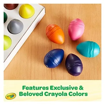 Crayola Egg Crayons, Jumbo and Washable Toddler Art