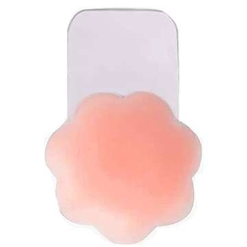 Nippleless Covers, Breast Lift Tape, Silicone Breast Lift Pasties 4.3inch Diameter(1 Pair Flower) (P...