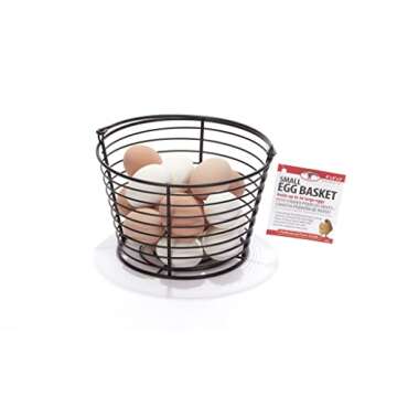 Little Giant® Small Egg Basket | Basket for Carrying and Collecting Chicken Eggs | Wire Egg Basket ...