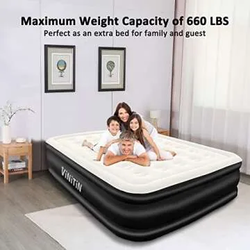Vinitin Air Mattress Queen with Built-in Pump for Ultimate Comfort