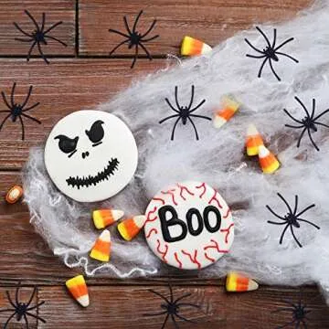 TUPARKA 100 Pcs Realistic Spider Plastic Halloween Mini Spiders Joke Toys for Haunted House Halloween Party Decoration, Black