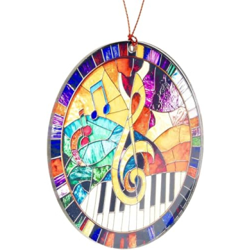 Colorful Music Note Christmas Ornament for Music Lovers